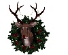 Christmas deer wreath