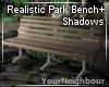 Realistic Park Bench