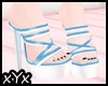*Y* Blue & White Heels