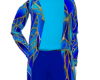 conj M Azul com dourado