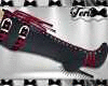 Black Red Spiked Boots