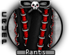 [C] RedBlack  pants