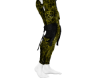 D Yellow grunge joggers