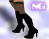 Boots & Stockings Black