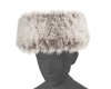 Brown/Cream Tip Fur Hat
