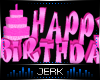 J| Pink Happy Birthday