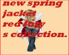 new spring jacket red f