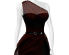 Fall Sheer Dress Maroon