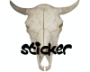 cattle skull sticker