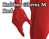 Rubber Gloves M Red