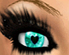 .N. Teal Heart Eyes
