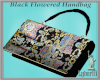 Black & Flower Handbag