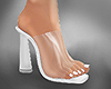 Clear white heels