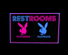 Playboy Restroom Sign