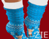Winter Deer Socks Blue
