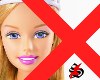 AntiBarbie sticker