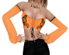 Orange Butterfly Top