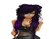(F) Black n Purple Hair
