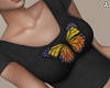 Butterfly Ribbed T-shirt