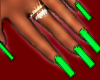 XXL neon green nails