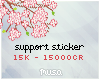 Support sticker 15k