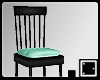 ` Black Teal Chair