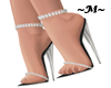 ~M~ Silver Sandal Heels