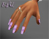 *E4U*Purple Dainty nails