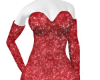 *B* Red Shiny Dress