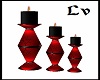 Red Deco Candles