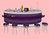 !  PURPLE KITCHEN ISLAND
