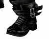 Belted Black Goth Boots