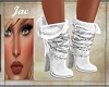 J~BOHO CHAIN BOOTS WHITE