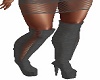 black pure lace boots