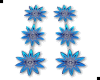 Blue Flower Earrings