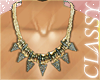 C. Gold Spike Necklace
