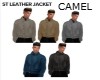 ST LEATHER JACKET CAMEL