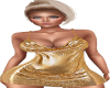 Gold RLL Party Dress