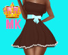 !MK BrownTurquoise Dress