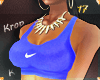 K. Blue Sports Bra.