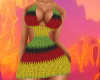 RASTA CROTCHET DRESS