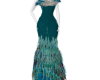 Peacock Feather Gown