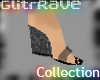 GlitrRAVE Black heel