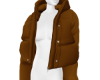 MK Brown Puffer Jckt (F)