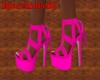 chaussure rose fluo