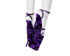 BB Purple Floral Heels