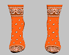 Orange Bandana boots