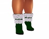 green christmas boots