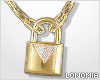 Gold Padlock Chain