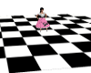 checkered floor